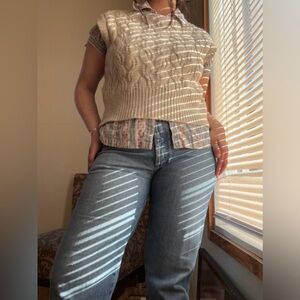 Cute oversized sweater vest